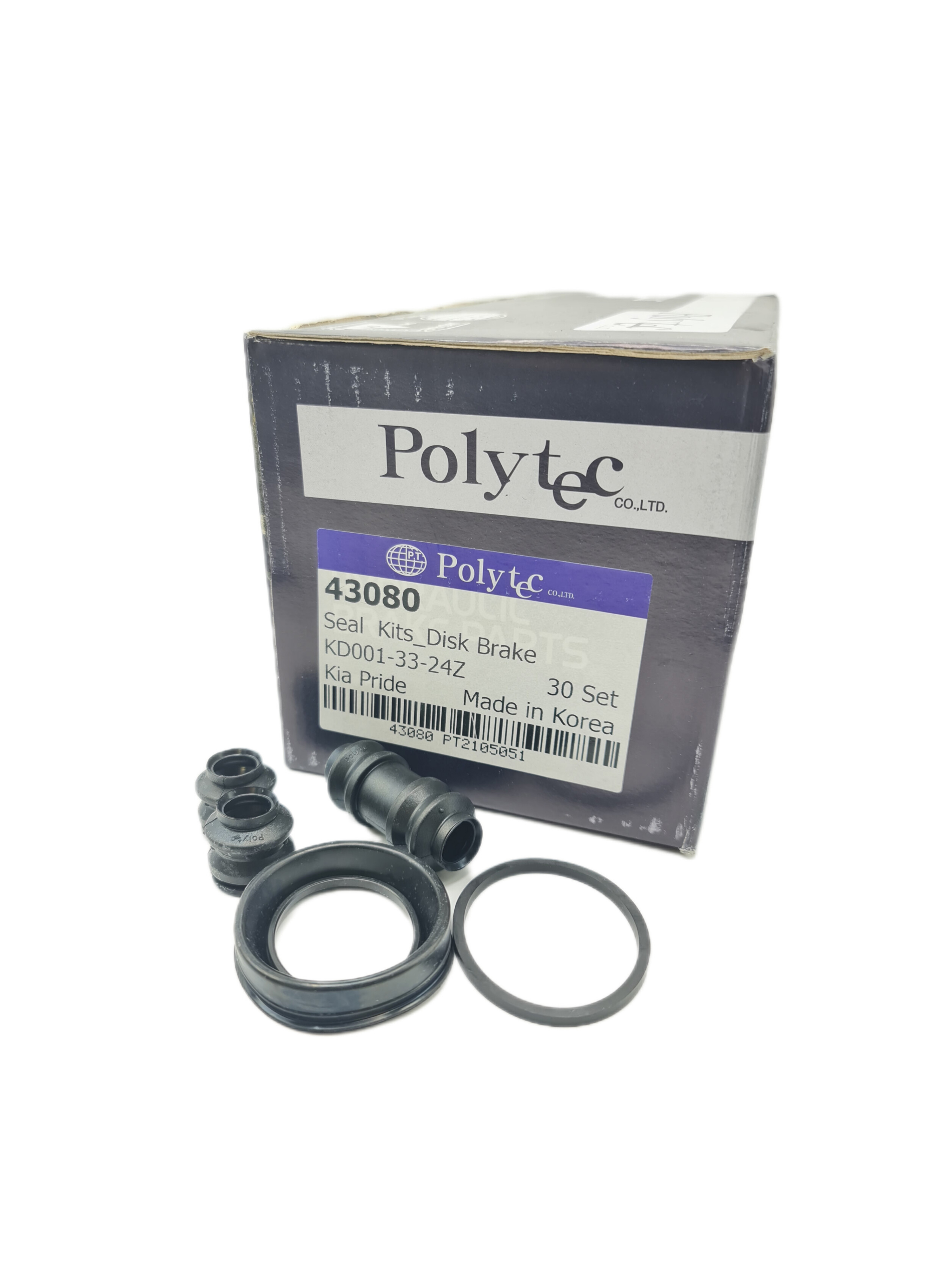 لوازم کامل سیلندر ترمز چرخ جلو پراید POLYTEC